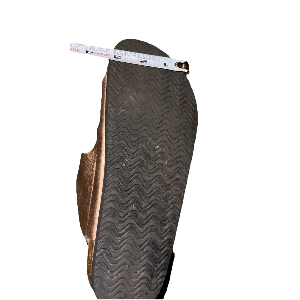 Torotto Comfort Sandals Metallic Rose Gold Sling Back Hook Loop Women's 37 - Picture 16 of 16